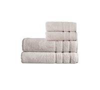 Christy Antalya Bath Sheets Set | 4 Piece | 100% Turkish Cotton | 600GSM | Soft Plush Luxury Towel Set | 2 Bath Sheets 2 Hand Towels | Quick Dry | Pumice Beige