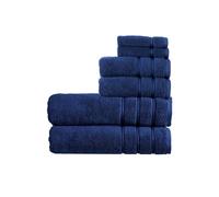 Christy Antalya Bath Sheets Set | 6 Piece | 100% Turkish Cotton | 600GSM | Soft Plush Luxury Towel Set | 2 Bath Sheets 2 Hand Towels 2 Face Cloths | Quick Dry | Denim Blue