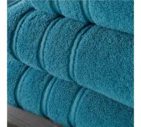 Christy Antalya Family Towel Set | 6 Piece | 100% Turkish Cotton | 600GSM | Soft Plush Luxury Towel Set | 2 Bath Sheets 2 Bath Towels 2 Hand Towels | Quick Dry | Jade Teal