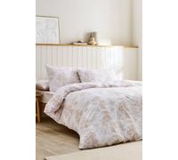 CHRISTY 'Botanical Palace' Regal Inspired Cotton Percale Duvet Cover Set in Beige | Size: Double Christy Beige Double