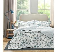 Christy Bramley 100% Cotton Bedspread BLUE 200 X 220CM