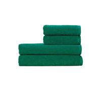 Christy Brixton 4 Piece Towel Set | Emerald Green | 100% Cotton | Ultra Soft | Super Absorbent | 600GSM | 2 Bath Sheets 2 Hand Towels
