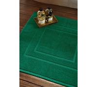 Christy Brixton Bath Mat | 100% Cotton Shower Mat | Super Absorbent | Emerald