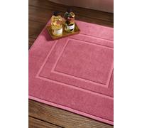 Christy Brixton Bath Mat | 100% Cotton Shower Mat | Super Absorbent | Pomegranate