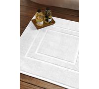Christy Brixton Bath Mat | 100% Cotton Shower Mat | Super Absorbent | White