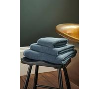 Christy 'brixton' Luxury Textured 100% Cotton Towels In Blue Blue Bath Towel