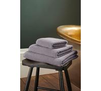 CHRISTY 'Brixton' Luxury Textured 100% Cotton Towels in Light Grey | Size: Bath Sheet Christy Light Grey Bath Sheet