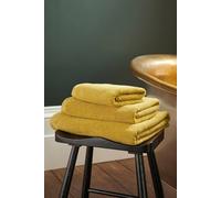 Christy 'brixton' Luxury Textured 100% Cotton Towels In Yellow Yellow Bath Sheet