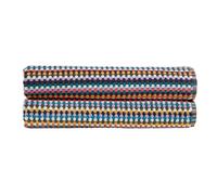 Christy Carnaby Stripe Bath Sheet Set | 2 Pieces | 100% Combed Turkish Cotton | Retro Boho Design | Heavyweight 550GSM Bathroom Towel | Multi