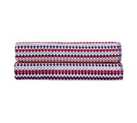 Christy Carnaby Stripe Bath Sheet Set | 2 Pieces | 100% Combed Turkish Cotton | Retro Boho Design | Heavyweight 550GSM Bathroom Towel | Berry