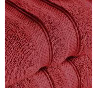 Christy Chroma Bath Sheet Set | Set of 6 | 2 Face 2 Hand 2 Bath Sheets | Highly Absorbent Heavyweight 675GSM | Bold and Bright | Soft Smooth Shower Towels | 100% Cotton | Rouge Red