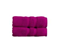 Christy Chroma Hand Towels Set | Set of 2 | Highly Absorbent Heavyweight 675GSM | Bold and Bright | Soft Velvety Smooth Bathroom Shower Towels | 100% Cotton | Plum Purple