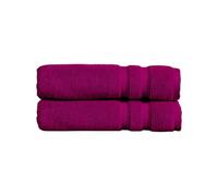 Christy Chroma Purple Bath Sheets | Set of 2 | Highly Absorbent Heavyweight 675GSM | Bold and Bright | Soft Velvety Smooth Bathroom Shower Towels | 100% Cotton | Sustainably Made | Plum