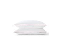 Christy Classic Percale Ribbon Trim Standard Pillowcase Pair In Fuchsia Fuchsia One Size