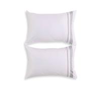 Christy Coniston 100% Cotton Sateen Luxury Hotel Style Standard Pillowcase Pair In Grey Grey One Size