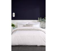 Christy 'coniston 400Tc' Luxury Hotel Style 100% Cotton Sateen Duvet Cover Set In White White Super King