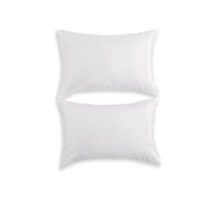 Christy Coniston Cotton Sateen Standard Pillowcases | Set of 2 | Classic White | 400 Thread Count | Hotel Luxury Bed Linen