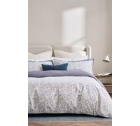 CHRISTY 'Ditsy Gingham' Reversible Cotton Duvet Cover Set in Blue | Size: Double Christy Blue Double