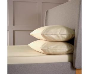 Christy Double Deep Fitted Sheets | 400TC Luxury Bedding | Gold | 100% Cotton Sateen | Soft Silky Bed Linen