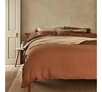 Christy Duvet Cover Bedding Sets | Organic Retreat | Double Set | Clay | 100% Certified Organic Cotton | Super Soft Bed Linen