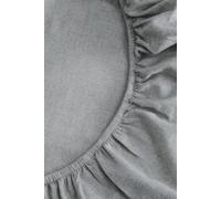 Christy Flannel Marl Super King Fitted Sheet | 100% Brushed Cotton | Tranquil Muted Palette Quilt Cover Set | Timeless Bedding | Cosy Relaxed Bed Linen | Silver Grey