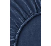 CHRISTY Flannel Marl Super Soft Brushed Cotton Deep Fitted Sheets in Navy | Size: King Christy Navy King
