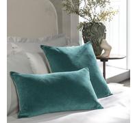CHRISTY Luxury Filled Velvet 'Jaipur' Rectangle Cushions in Yellow | Size: 30 cm x 50 cm Christy Yellow 30 cm x 50 cm