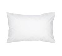 400TC Luxury Cotton Sateen Plain Dye King Pillowcases Pair Christy White King
