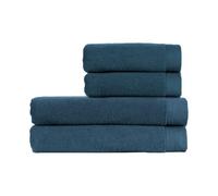 Christy Luxe 4 Piece Bath Sheet Set in Navy Blue 100% Turkish Cotton - Super Soft & Quick Dry - Machine Washable - 730GSM - 2 Bath Sheets 2 Hand Towels