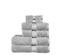 Christy Luxurious Renaissance Egyptian Cotton Towel Absorbency 675GSM Elevate Your Bathing Experience with Superior and Ultimate Luxury Grey Hand Towel (20 x 40)