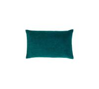 Christy Luxury Filled Velvet 'jaipur' Rectangle Cushions In Blue Blue 30cm x 50cm