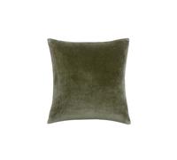 CHRISTY Luxury Filled Velvet 'Jaipur' Square Cushions in Olive | Size: 45 cm x 45 cm Christy Olive 45 cm x 45 cm