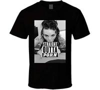 Christy Mack Straight Outta Porn T-Shirt Graphic Printed Top Tee for Men Black l