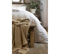 Christy 'madeira' Super Soft Fringed Blanket In Grey Grey 140cm x 180cm