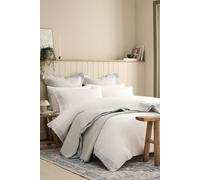 CHRISTY 'Mistletoe' Christmas Design Cotton Duvet Cover Set in Duck Egg Blue | Size: King Christy Duck Egg Blue King