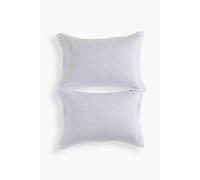 'Organic Retreat' Luxury 100% Organic Cotton King Pillowcases Pair Christy White One Size