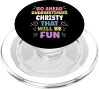CHRISTY Personalized Women's Gift Custom CHRISTY PopSockets PopGrip for MagSafe