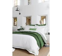 Christy Premium Sateen Satin Soft Duvet Cover Sets In Green Green Super King