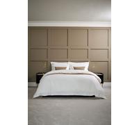 CHRISTY Premium Sateen Satin Soft Duvet Cover Sets in White | Size: Super King Christy White Super King