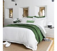 CHRISTY Premium Sateen Satin Soft Duvet Cover Sets in Green | Size: Super King Christy Green Super King
