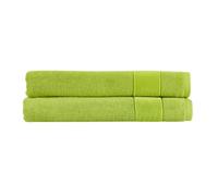 Christy Prism Bath Sheet Set | 2 pieces | Vibrant Colours | 100% Turkish Cotton | Super Soft and Fluffy | Quick Dry | Mojito Light Green