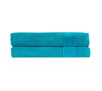 Christy Prism Bath Sheet Set | 2 pieces | Vibrant Colours | 100% Turkish Cotton | Super Soft and Fluffy | Quick Dry | Poolside Blue