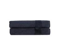 Christy Prism Bath Towel Set | 2 pieces | Vibrant Colours | 100% Turkish Cotton | Super Soft and Fluffy | Quick Dry | Blackout Black