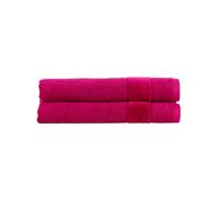 Christy Prism Bath Towel Set | 2 pieces | Vibrant Colours | 100% Turkish Cotton | Super Soft and Fluffy | Quick Dry | Very Berry Pink