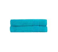 Christy Prism Bath Towel Set | 2 pieces | Vibrant Colours | 100% Turkish Cotton | Super Soft and Fluffy | Quick Dry | Poolside Blue