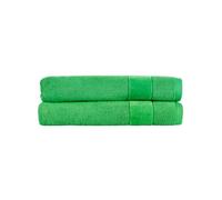 Christy Prism Bath Towel Set | 2 pieces | Vibrant Colours | 100% Turkish Cotton | Super Soft and Fluffy | Quick Dry | Absinthe Green