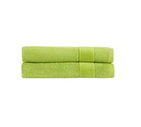 Christy Prism Bath Towel Set | 2 pieces | Vibrant Colours | 100% Turkish Cotton | Super Soft and Fluffy | Quick Dry | Mojito Light Green