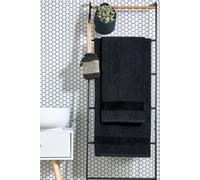 Christy 'prism' Bold Luxury 100% Turkish Cotton Towels In Black Black Hand Towel