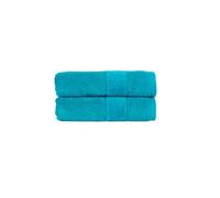 Christy Prism Hand Towel Set | 2 pieces | Vibrant Colours | 100% Turkish Cotton | Super Soft and Fluffy | Quick Dry | Poolside Blue