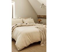 Christy 200TC Organic Double Duvet Cover Set | Hazelnut Beige | 100% Certified Organic Cotton Bedding | Super Soft and Smooth Bed Linen